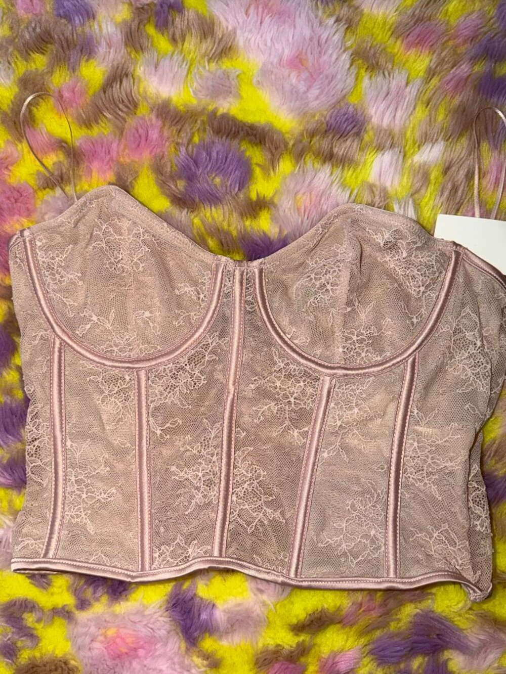 Pink Corset-Style Top